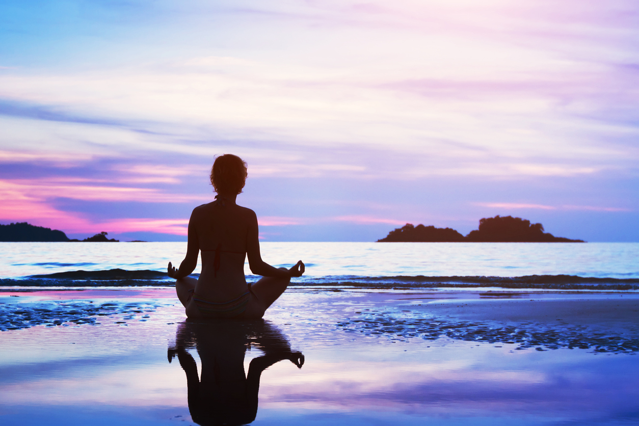 yoga and meditation background 